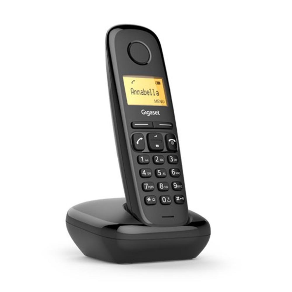 Telefono fijo inalambrico gigaset a170 negro 50 numeros agenda - 10 tonos