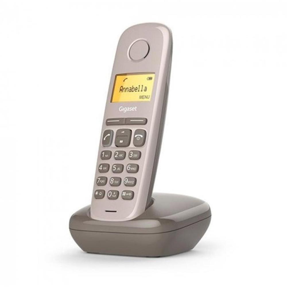 Telefono fijo inalambrico gigaset a170 marron 50 numeros agenda - 10 tonos
