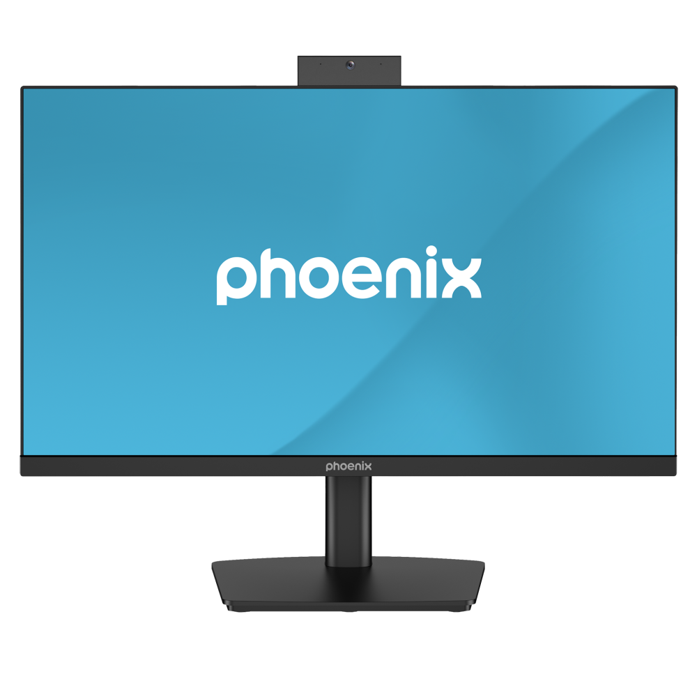 Monitor phoenix visión 24 pro 23.8 pulgadas full hd panel ips webcam integrada abatible hdmi + dp altavoces integrados