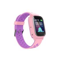 Reloj smartwatch leotec kids allo gps antiperdida rosa y morado 1.3 pulgadas
