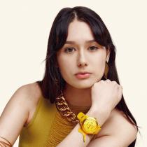 Reloj smartwatch forever colorum cw - 300 color amarillo