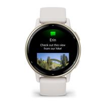 Smartwatch garmin vivoactive 5 gps wifi ivory - cream gold