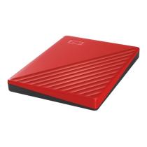 Disco duro externo hdd wd western digital 2tb my passport usb 3.2 rojo