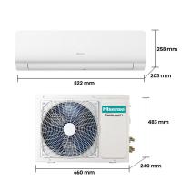 Aire acondicionado split 1x1 hisense inverter 2924 frig - h 3268 kcal - h wifi kc35yr03