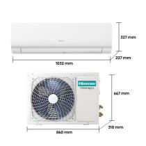 Aire acondicionado split 1x1 hisense inverter 5418 frig - h 5417 kcal - h wifi kc70bt2b
