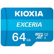Tarjeta micro sd kioxia 64gb exceria uhs - i c10 r100 con adaptador