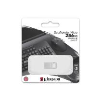 Datatraveler micro unidad flash usb 256 gb usb tipo a 3.2 gen 1 (3.1 gen 1) plata