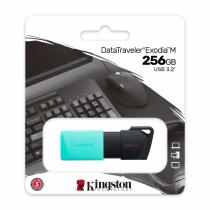 Datatraveler exodia m unidad flash usb 256 gb usb tipo a 3.2 gen 1 (3.1 gen 1) negro - turquesa
