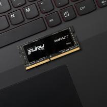 Memoria ram ddr4 64gb 2x32gb kingston - 3200mhz - pc4 - 25600 - fury impact - cl20 - 1.2v - sodimm