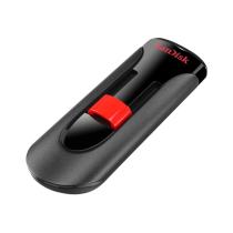 Memoria usb 2.0 sandisk 32gb cruzer glide negro - rojo