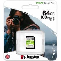 Memoria sdxc 64gb kingston canvas select plus uhs - i u3 - cl10 - r: 100mb - s w:85mb - s
