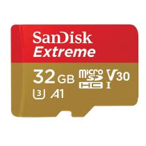 Tarjeta memoria micro secure digital 32gb sandisk extreme clase 10 uhs - i + adaptador