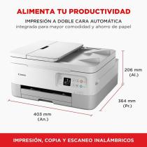 Multifuncion canon pixma ts7451i inyeccion color wifi - duplex impresion - blanca ppp