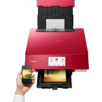 Multifunción inyección canon pixma ts8352a color wifi duplex rojo