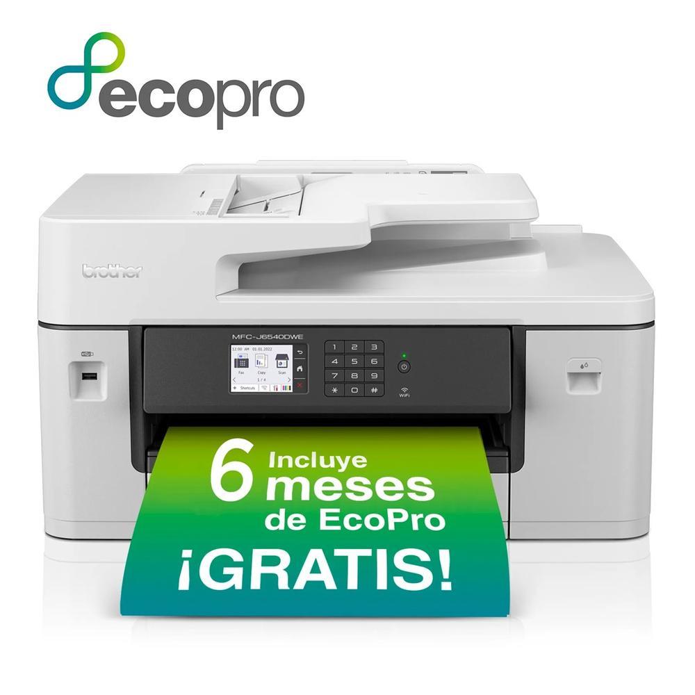 Multifuncion brother inyeccion color mfcj6540dwe fax - a3 - 28ppm - 256mb - usb - red - wifi - wifi direct - duplex impresion y 