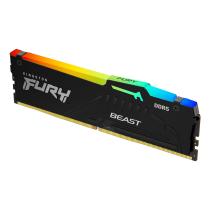 Memoria ram ddr5 16gb kingston - 5200mhz - pc5 41600 - fury beast rgb - cl40 - 1.25v