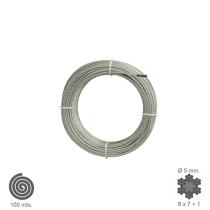 Cable Galvanizado 5 mm. (Rollo 100 Metros) No Elevacion