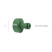 Adaptador Manguera Plastico 1" hembra Blister
