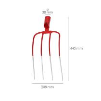 Horca Sin Mango 560 / 4 Puas