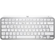 Teclado logitech mx keys gris palido wireless inalambrico qwerty español