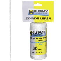 Cuerda Trencilla Polipropileno Blanco (Bobina 50 Metros)