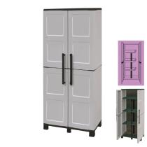 Armario Resina 68x37x169 cm. Con Portaescobas
