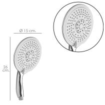 Maneral Ducha Cromo XXL 5 Posiciones Ø 15 cm. "LUCY"
