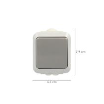 Interruptor / Conmutador Oryx Simple con tapa gris