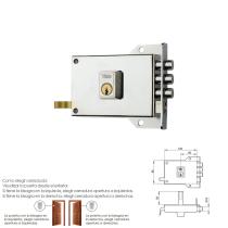 Cerradura Yale 7-hn/ Derecha