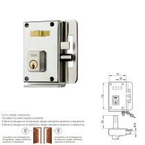Cerradura Yale 10-c-hn/ Derecha