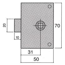 Picaporte Ucem 234-hz/50