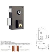 Cerradura Yale 56-b/hp/60/ Izquierda