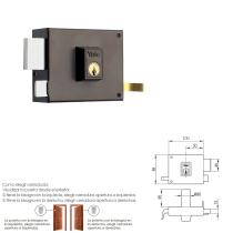 Cerradura Yale 125-a/hpr/10/ Izquierda