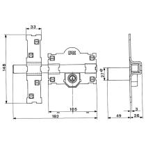 Cerrojo Fac 101-l/105-p Llaves Iguales