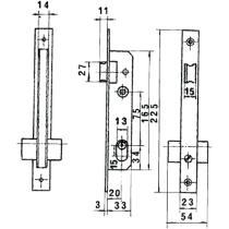 Cerradura Lince 5569n Hn/20 mm.