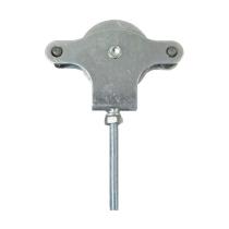 Polea Tendedero Wolfpack Zincado 60 mm. Roldana Metal con Tornillo
