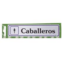 Rotulo "Caballeros"
