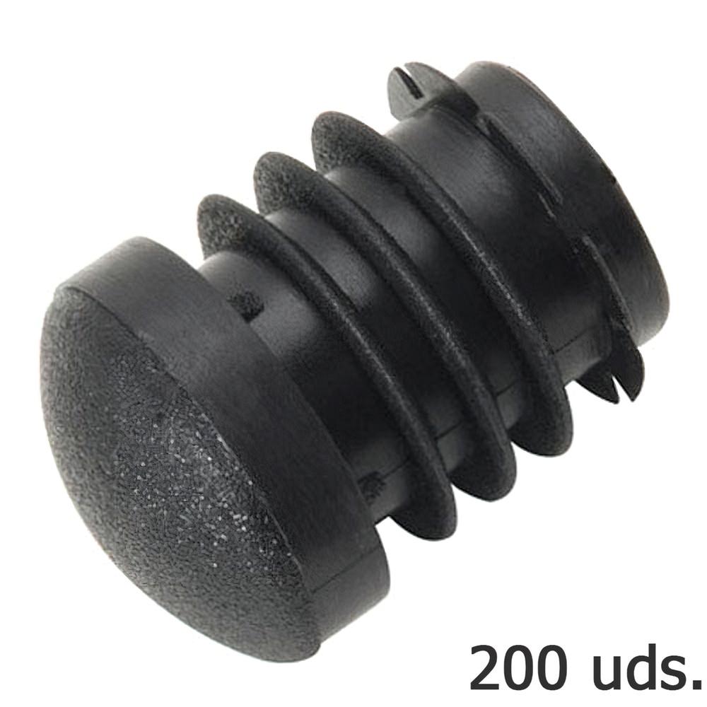 Contera Plastico Redonda Interior Negra Para Tubo Exterior Ø 28 mm. Bolsa 200 Unidades Contera Plastico Redonda Interior Negra Para Tubo Exterior Ø 28 mm. Bolsa 200 Unidades