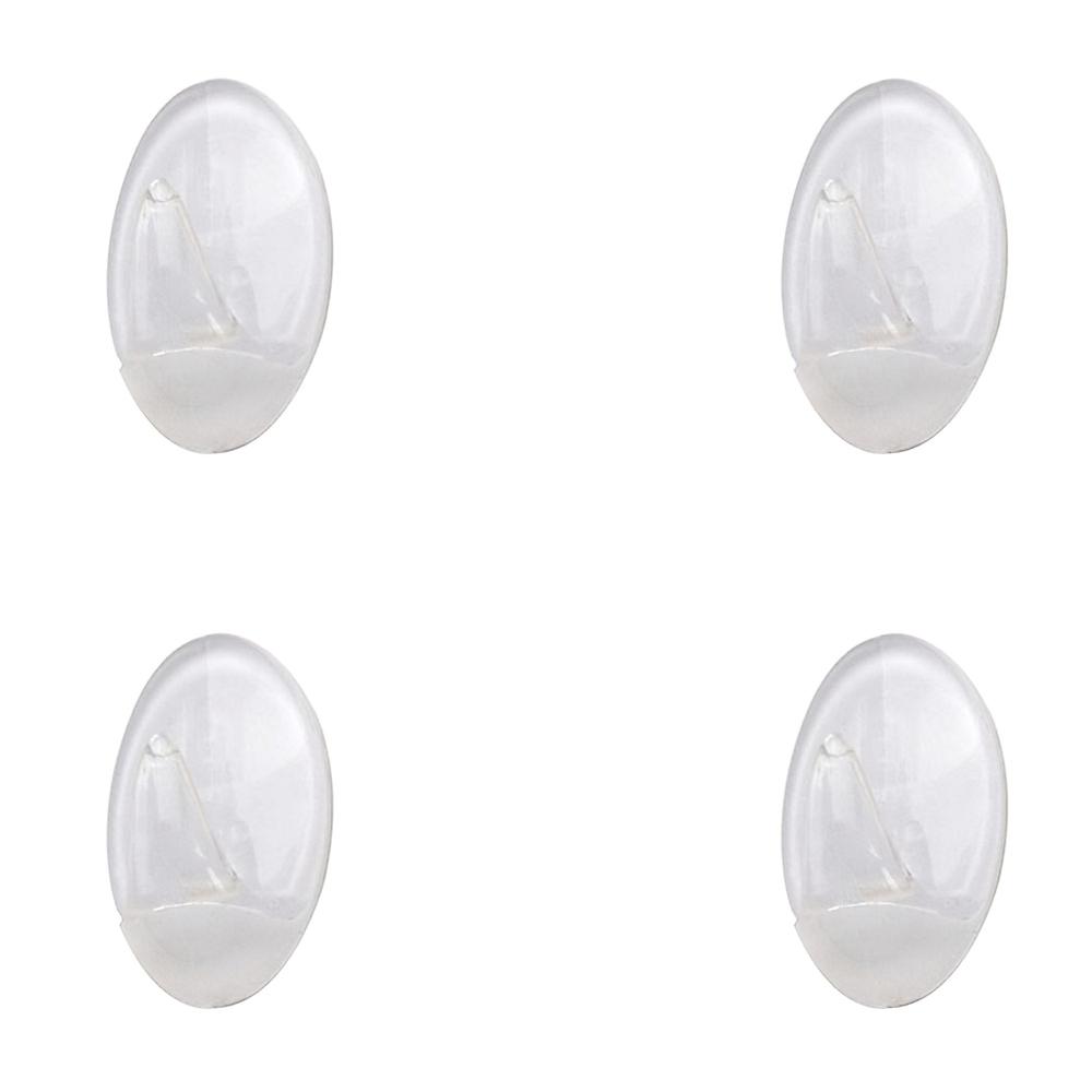Colgador Oryx Transparente Pequeño (Blister 4 Unidades) Adhesivo