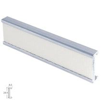 Perfil Estor Velcro P-909 3,0mt Plata