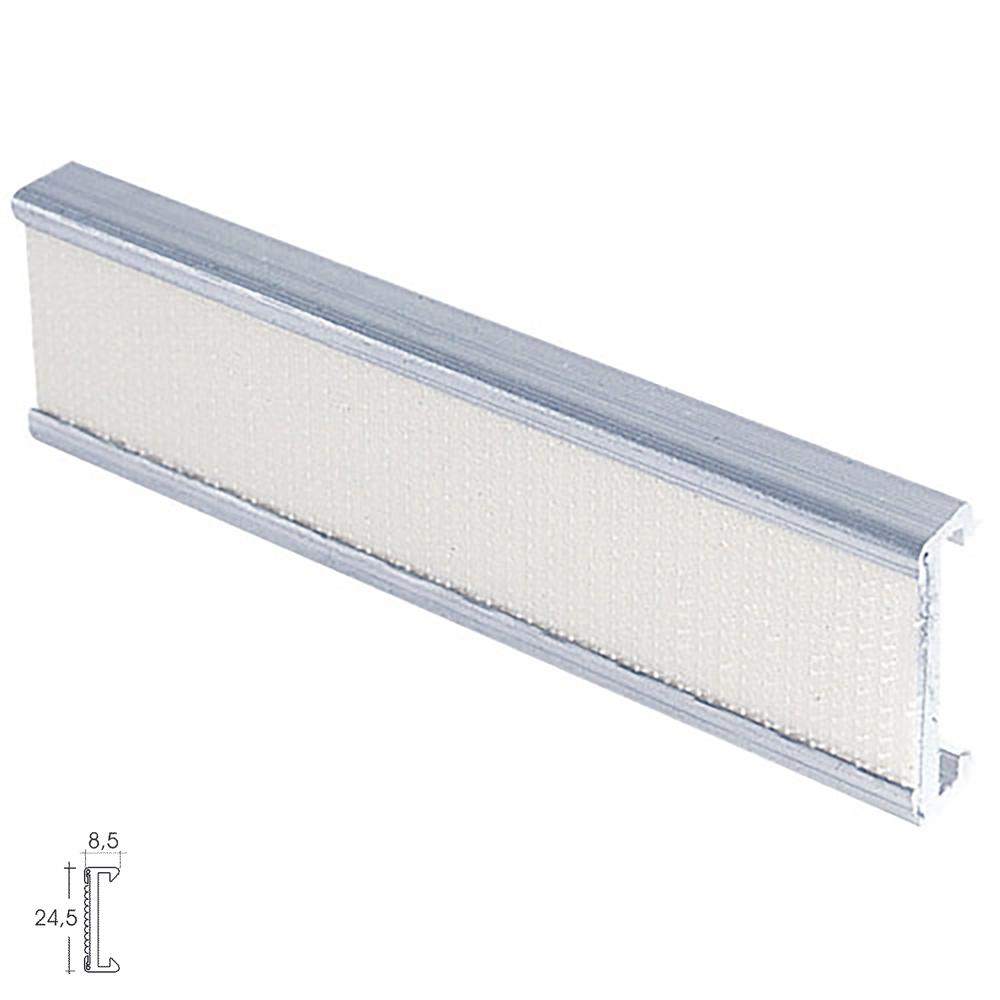 Perfil Estor Velcro P-909 3,0mt Plata