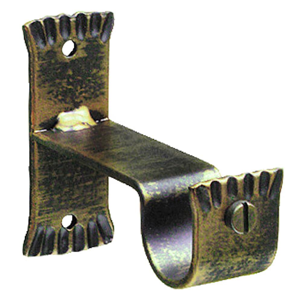 Soporte Central Forja Ø 28 mm. Negro / Dorado Juego 2 Piezas Soporte Central Forja Ø 28 mm. Negro / Dorado Juego 2 Piezas