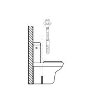 Kit Sanitario Fijacion Wc 5x75 mm. Bicromatado (2 Piezas)