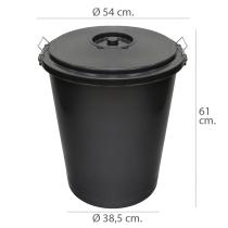 Cubo Basura Plastico Comunidad Con Tapa 50 Litros