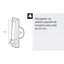 Recogedor Persiana Plastico Pequeño Cinta 22 mm.