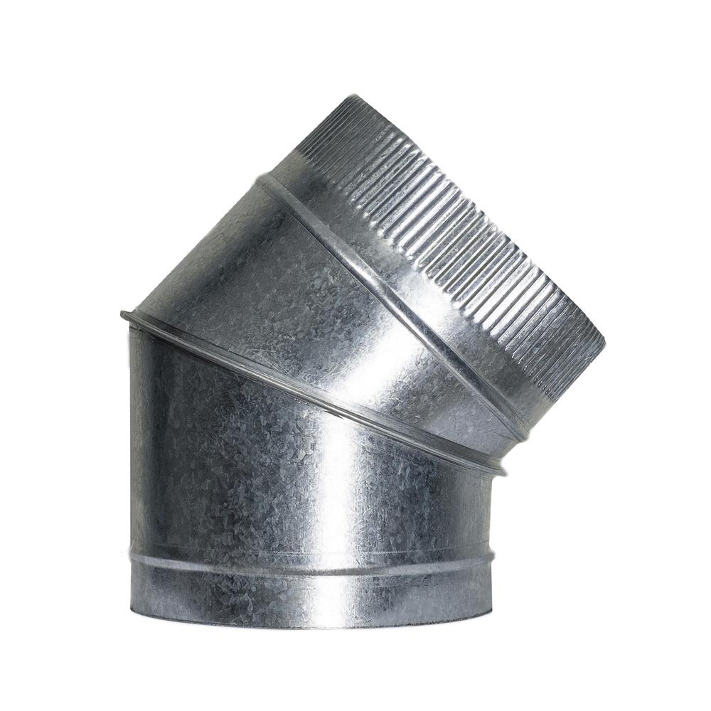 Codo Estufa Galvanizado de 200 mm. 45° (0,8 mm.)