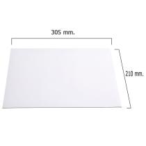 Pizarra Iman Pvc Blanca 210x305x1 mm.