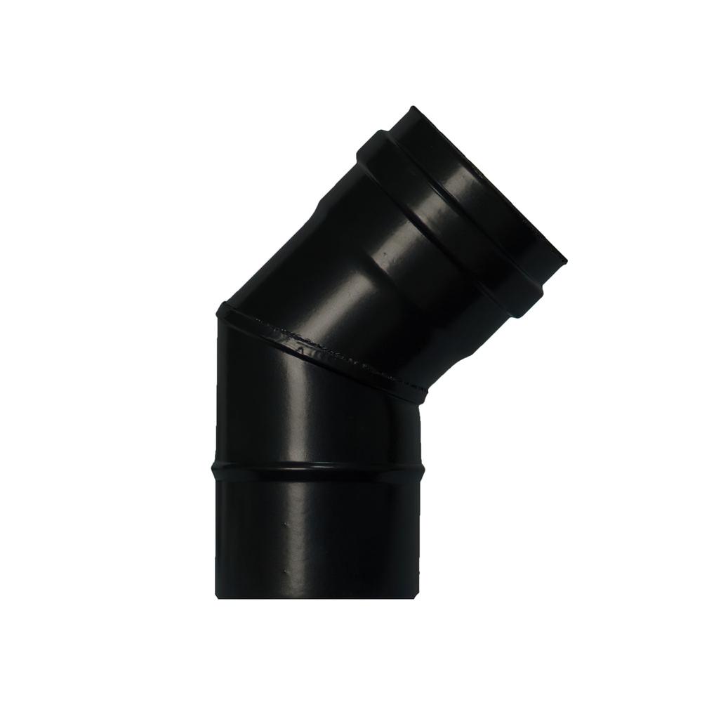 Codo Estufa Pellet Vitrificado Ø80 mm 45°