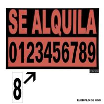 Numero Adhesivo 46x140 mm. Nº 1