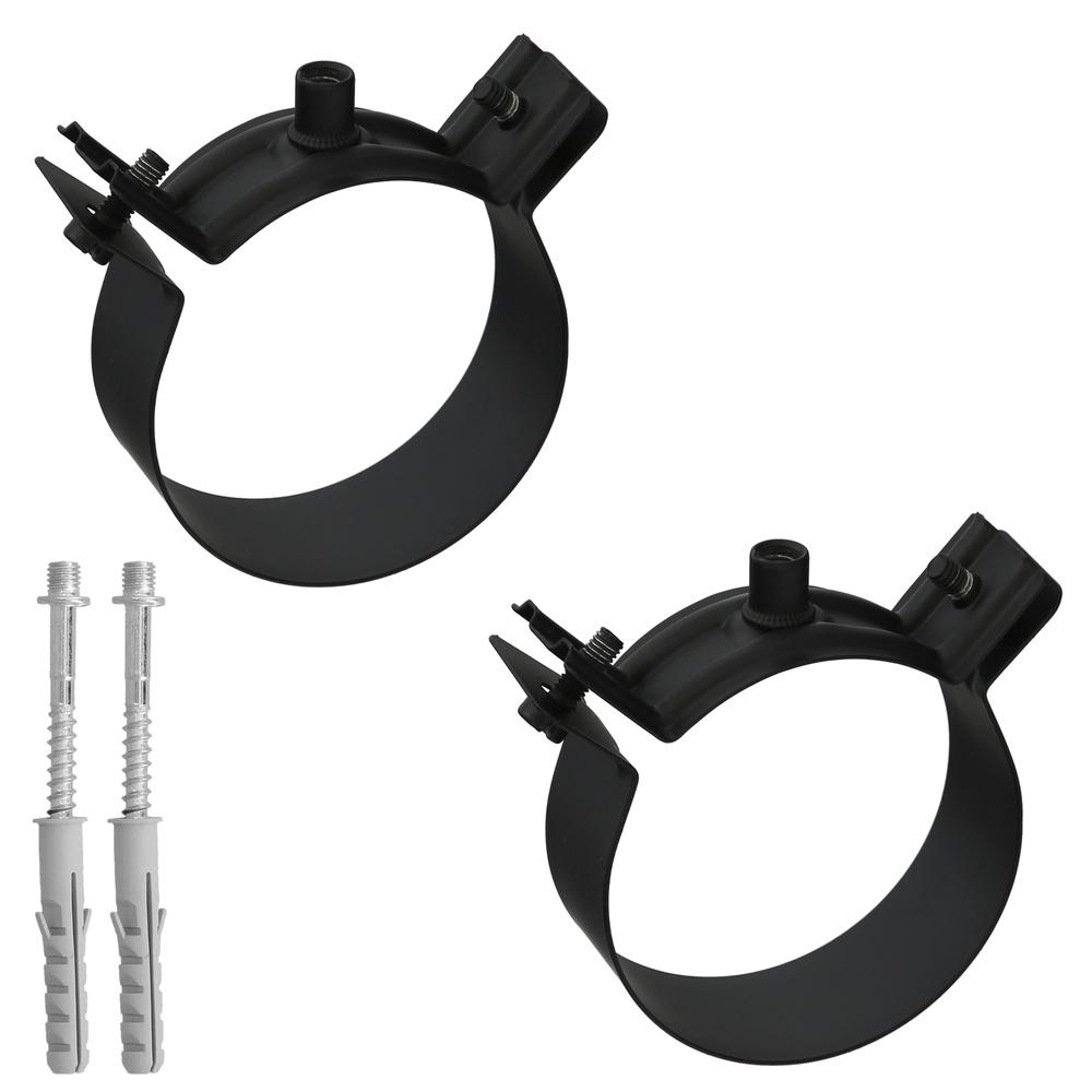 Abrazadera Tubo Estufa Pellet Vitrificado Con soporte 80 (2 piezas) Abrazadera Tubo Estufa Pellet Vitrificado Con soporte 80 (2 piezas)